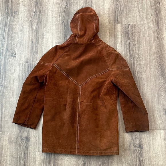 Vintage Genuine Leather Sueded Split Cowhide Jacket by Grais Sz 40 - Picture 10 of 17